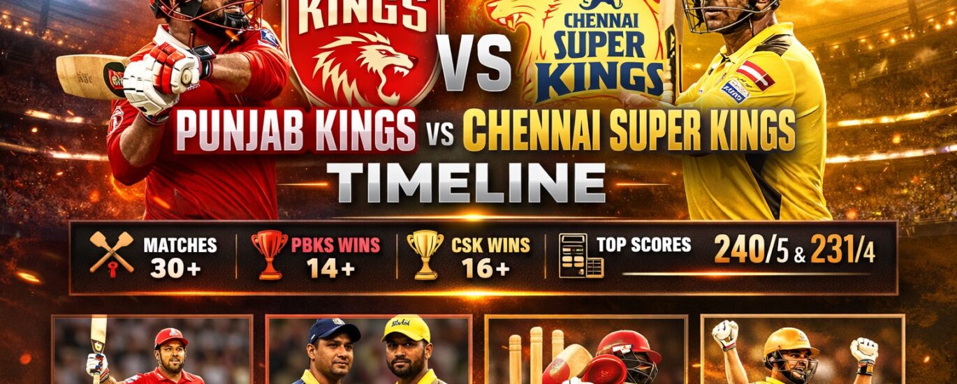 punjab kings vs chennai super kings timeline