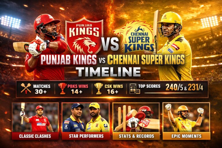 Punjab Kings vs Chennai Super Kings Timeline: Complete History, Key Matches, and Head-to-Head Analysis